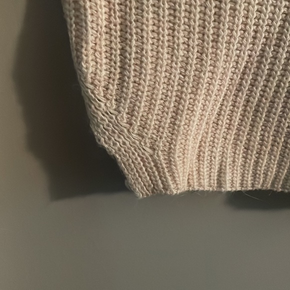 En Crème Cream Cropped Sweater M - Picture 7 of 8